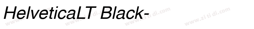 HelveticaLT Black字体转换